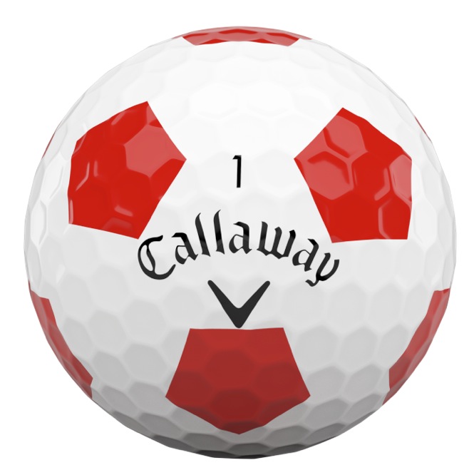 Callaway Chrome Soft Truvis Golf Balls Red